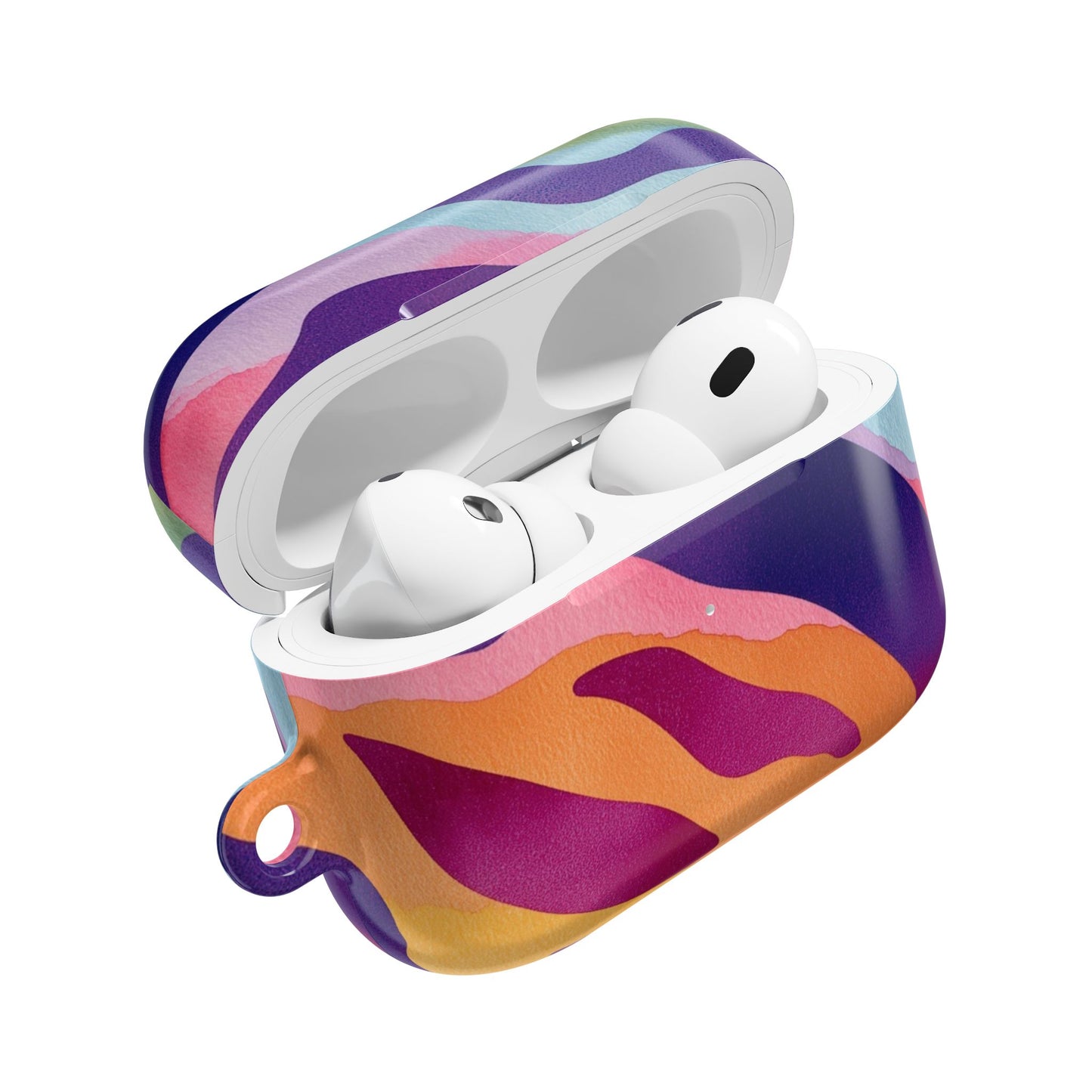 Vibrant Abstract AirPod Case, Colorful Wireless Earbud Cover, Trendy Gift for Music Lovers, Unique Tech Accessory, Perfect for Holidays