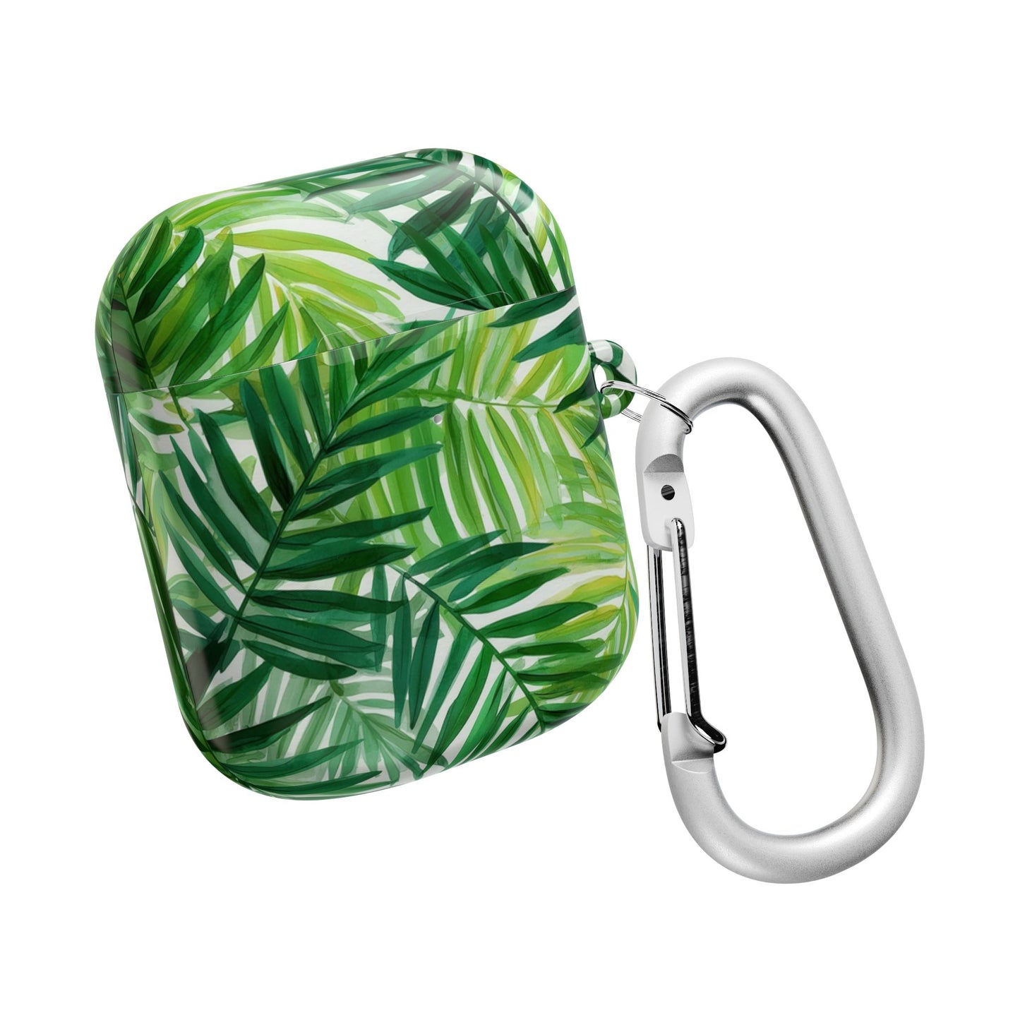 Tropical Leaf AirPod Case, Stylish AirPods Cover, Nature-Inspired Earbud Protector, Gift for Music Lovers, Greenery AirPod Accessories