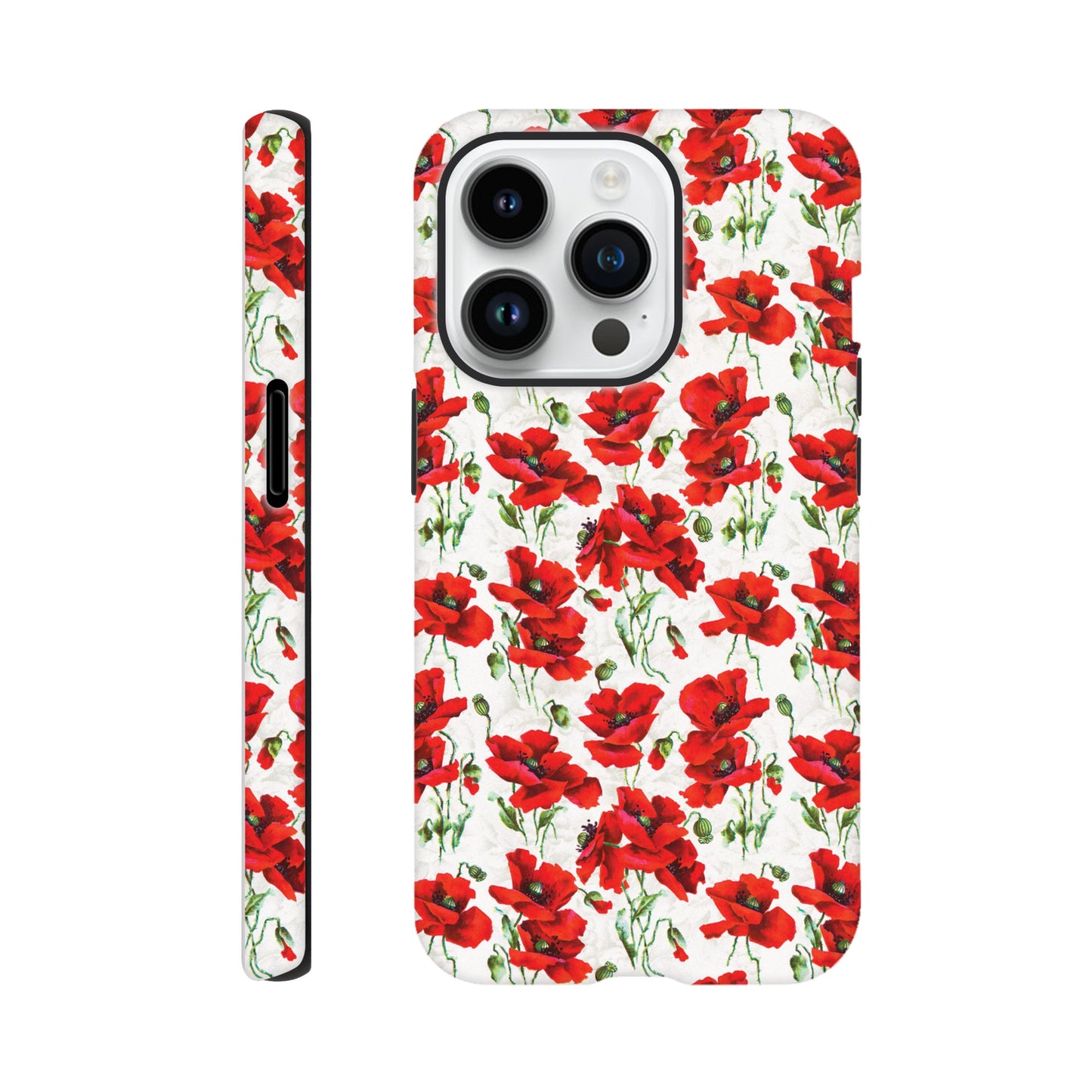 Red poppy design - Phone case sturdy