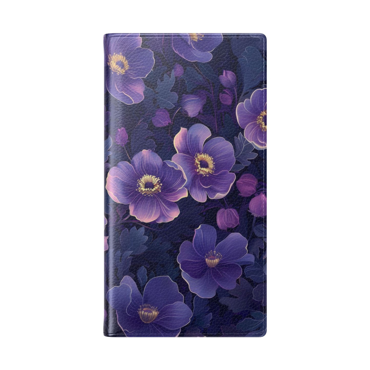 Floral Print Flip Case for Phone, Elegant Protective Cover, Stylish Wallet Case, Ideal Gift for Her, Trendy Cell Phone Accessory