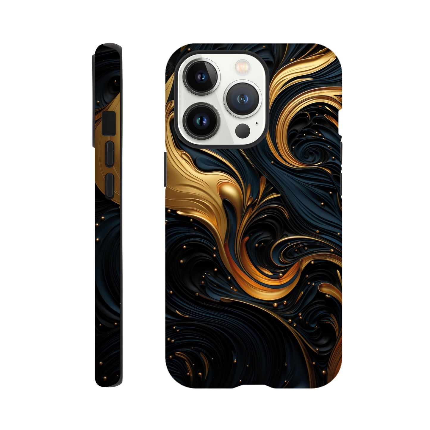 Black and gold art deco pattern II - Phone Case sturdy