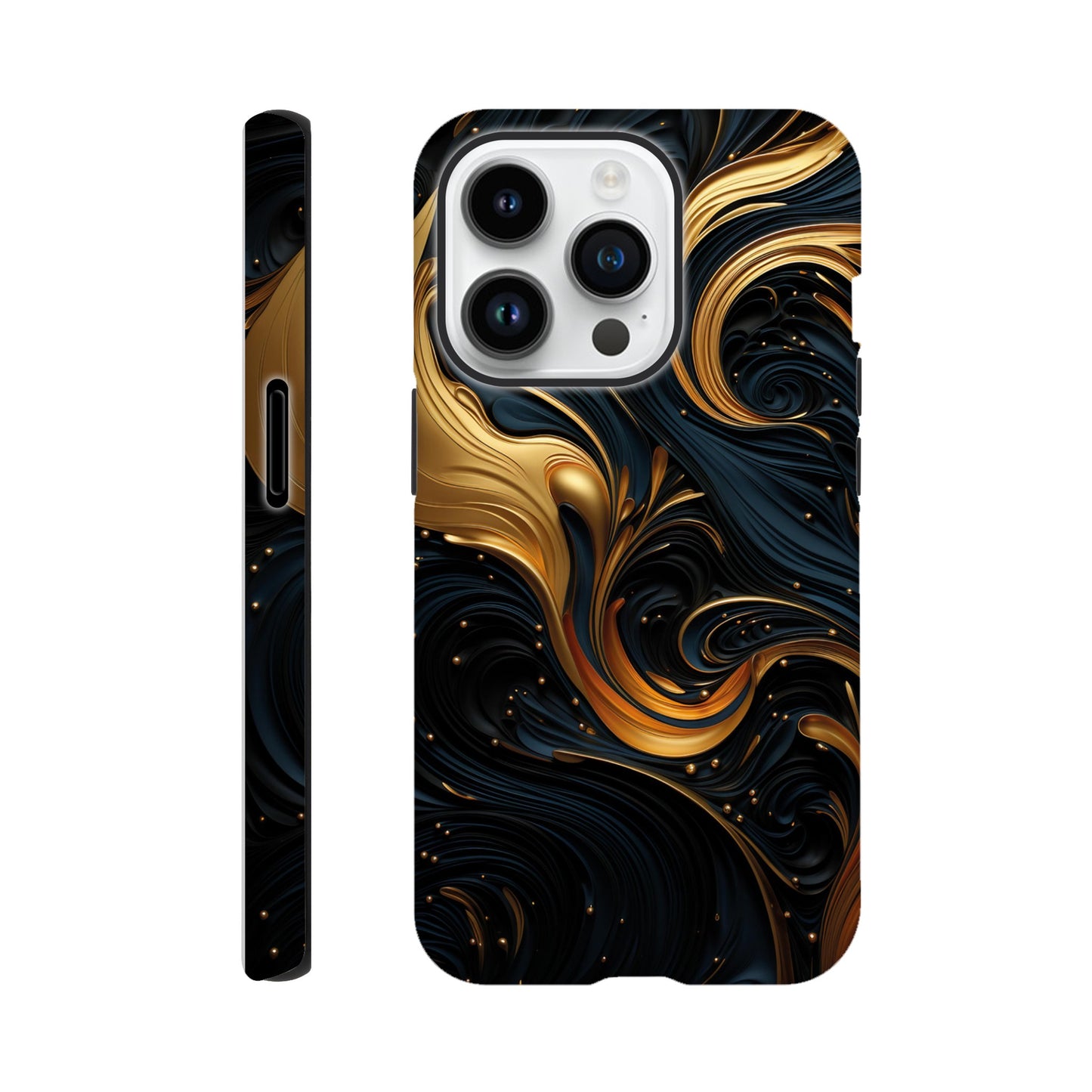 Black and gold art deco pattern II - Phone Case sturdy