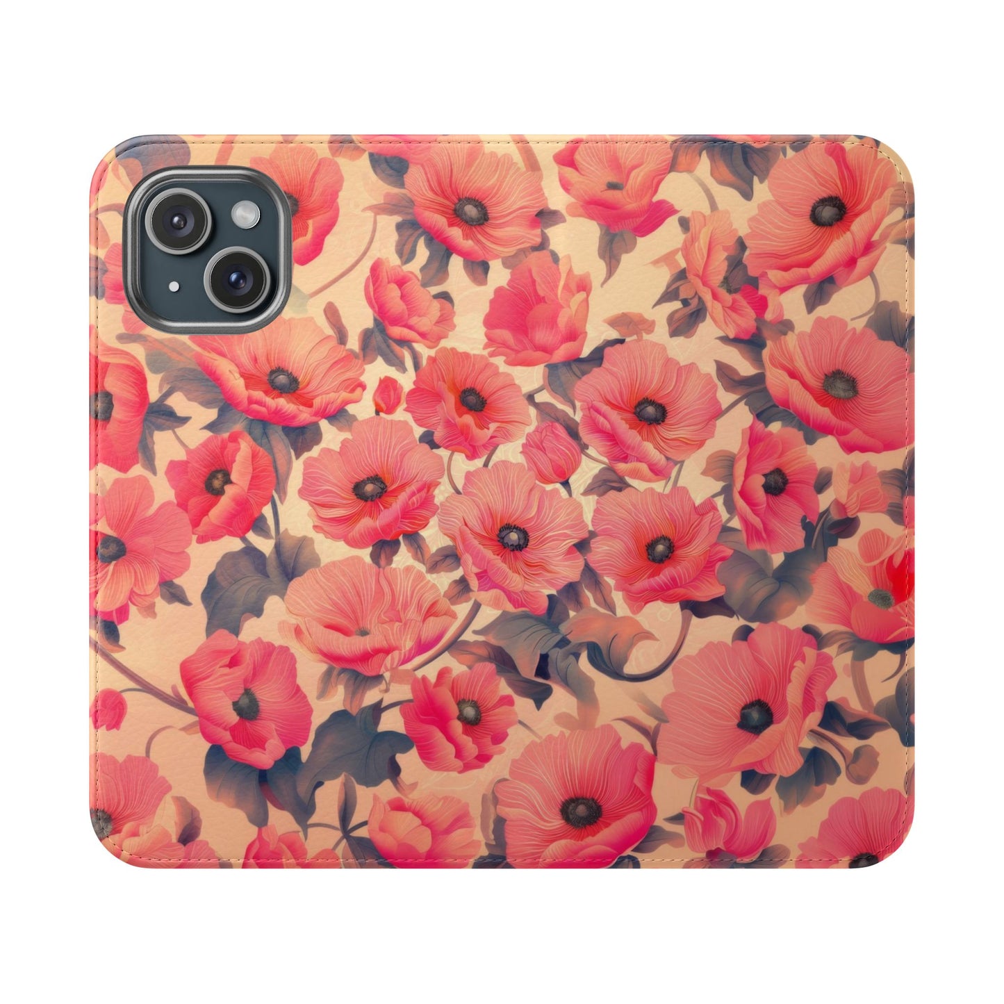 Floral Flip Phone Case - Stylish Smartphone Protector, Floral Design Case, Gift for Her, Trendy Tech Accessory, Mother's Day Gift