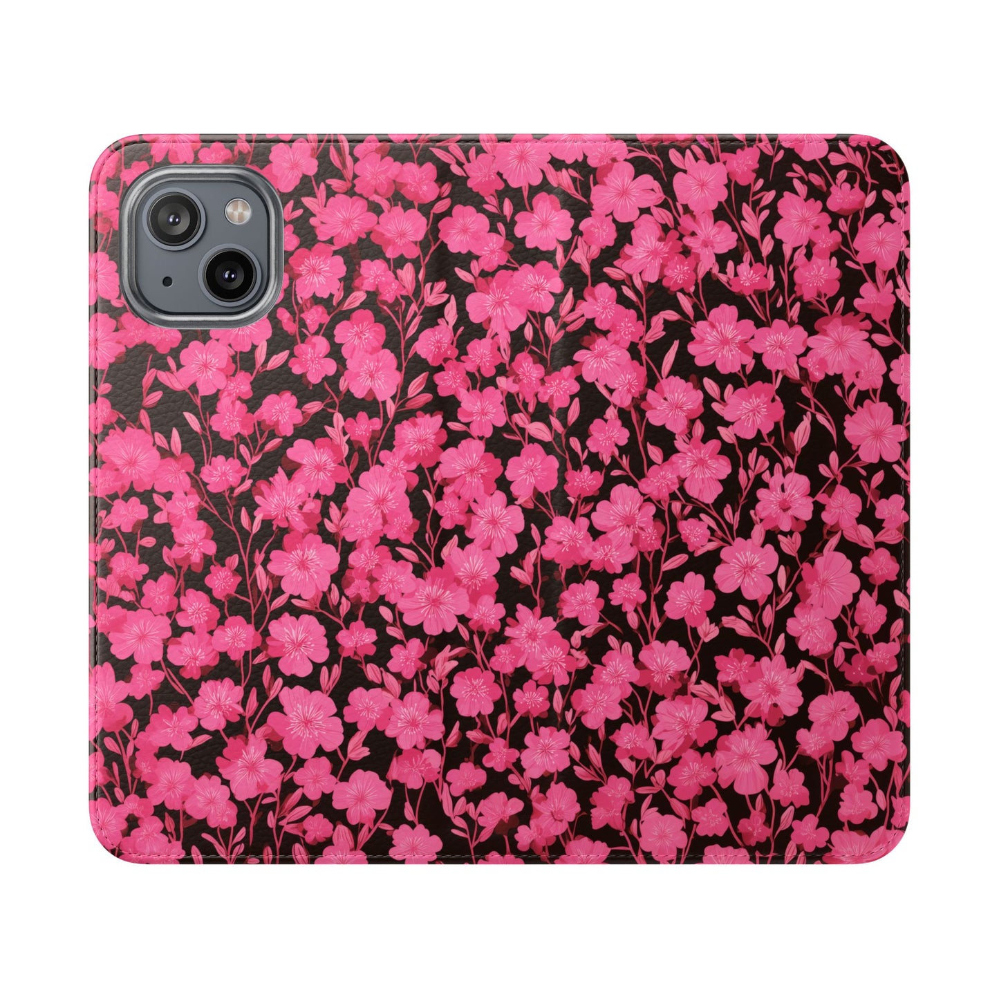 Floral Flip Cases for Phones, Cute Floral Phone Wallet, Gift for Her, Trendy Phone Accessories, Mother's Day Gift, Phone Protection