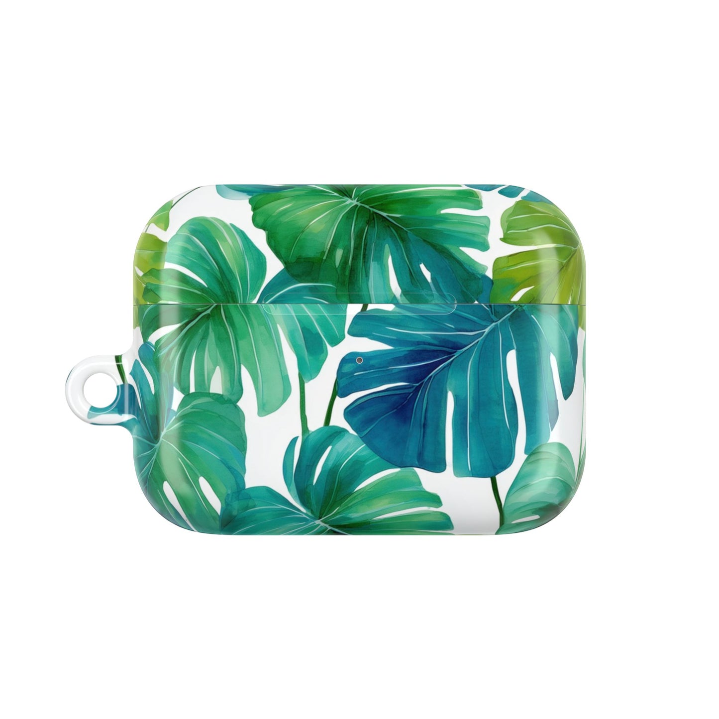 Tropical Leaf AirPod Case | Music Lover Gift, Wireless Earbud Holder, Jungle Vibe, Summer Accessory, Stylish Tech Cover