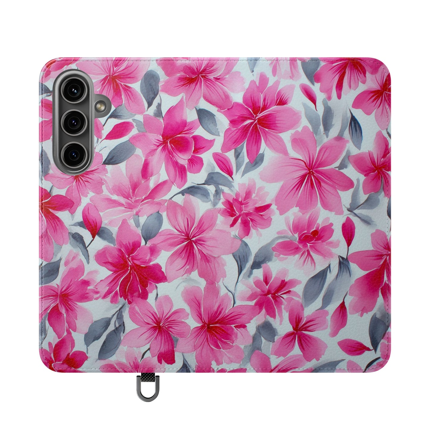 Floral Flip Phone Cases, Elegant Smartphone Covers, Spring Decor, Stylish Gift for Her, Patterned Wallet Case, Trendy Phone Protectors