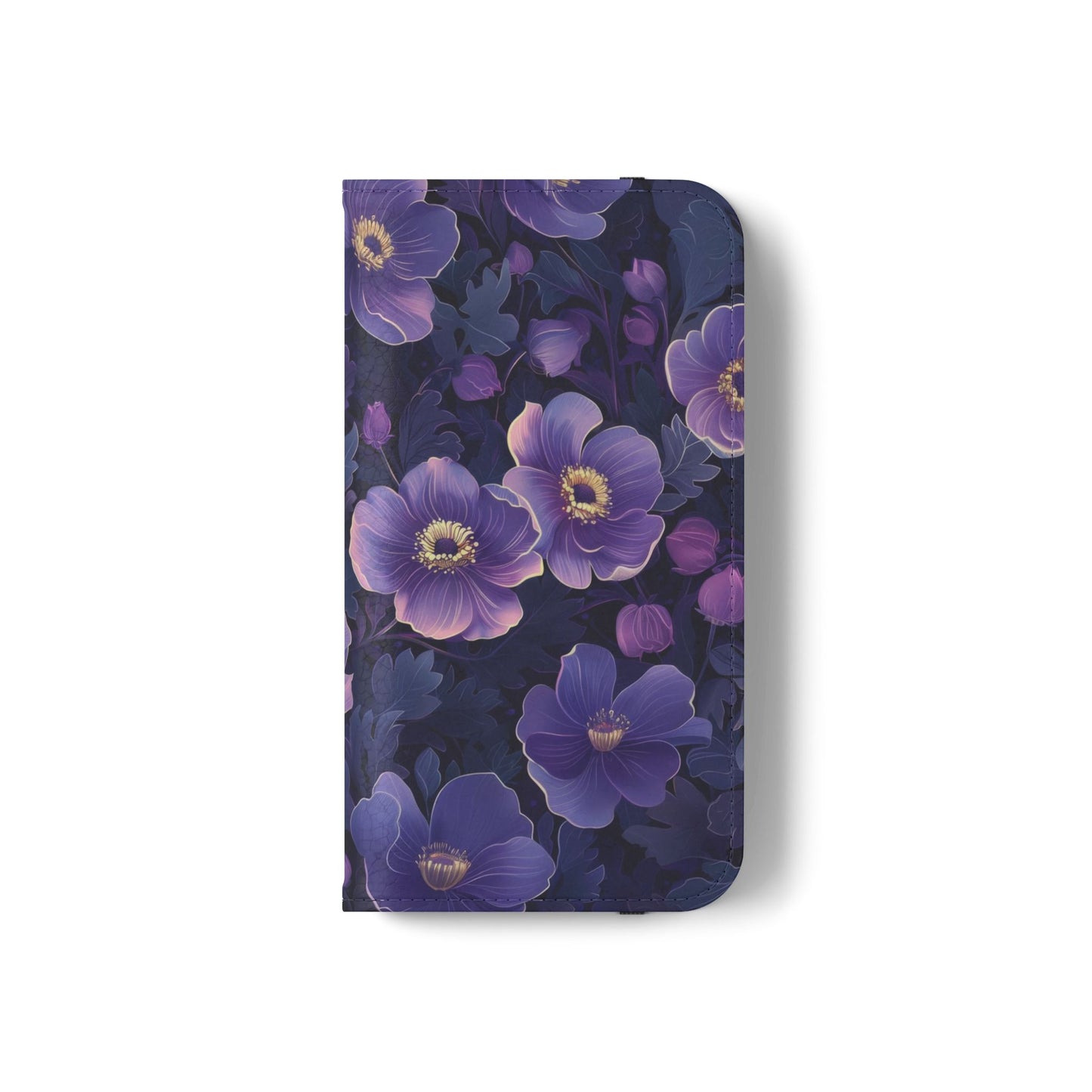Floral Print Flip Case for Phone, Elegant Protective Cover, Stylish Wallet Case, Ideal Gift for Her, Trendy Cell Phone Accessory