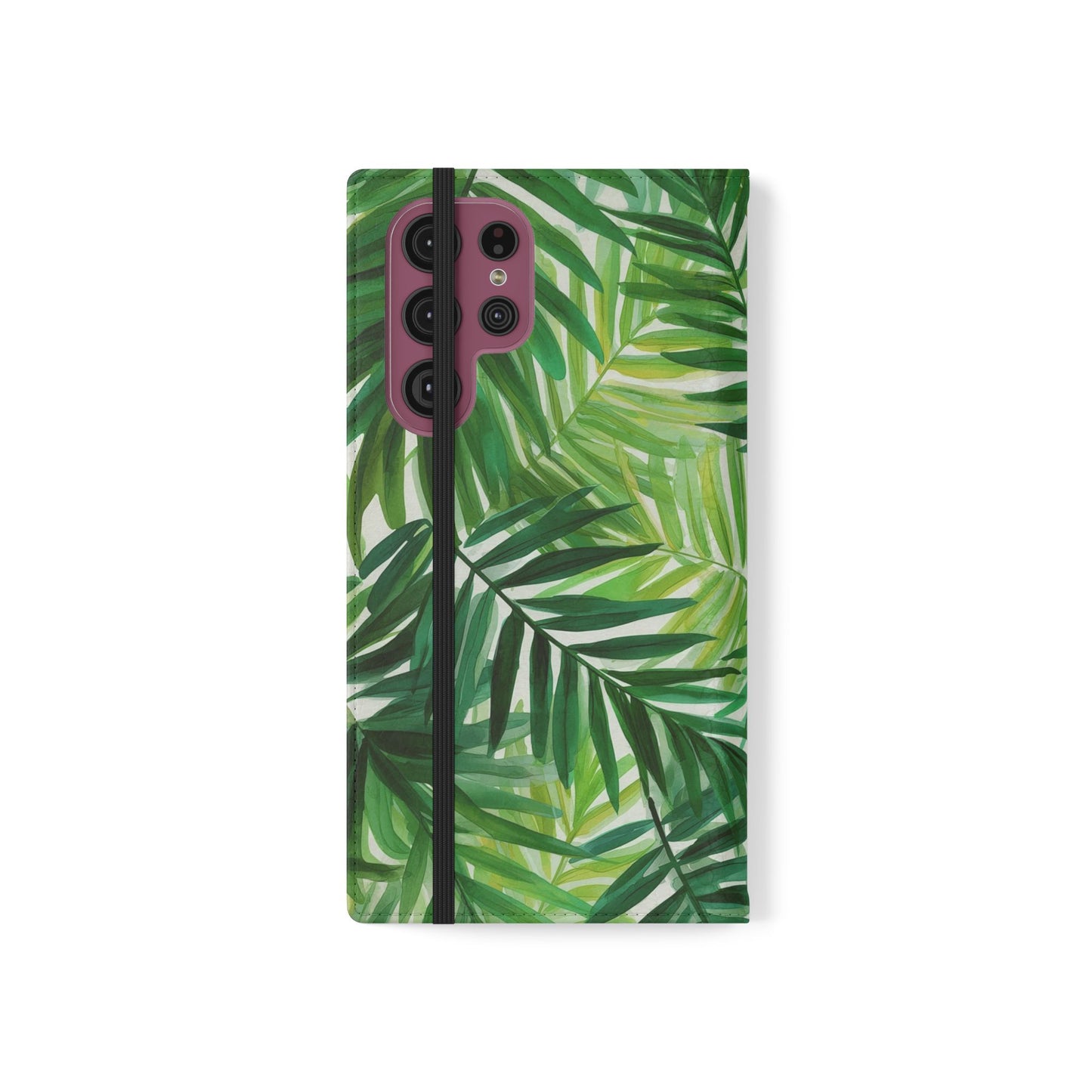 Tropical Leaf Flip Case for Phones, Eco-Friendly Phone Cover, Stylish Wallet Case, Perfect Gift for Nature Lovers, Spring/Summer Accessory
