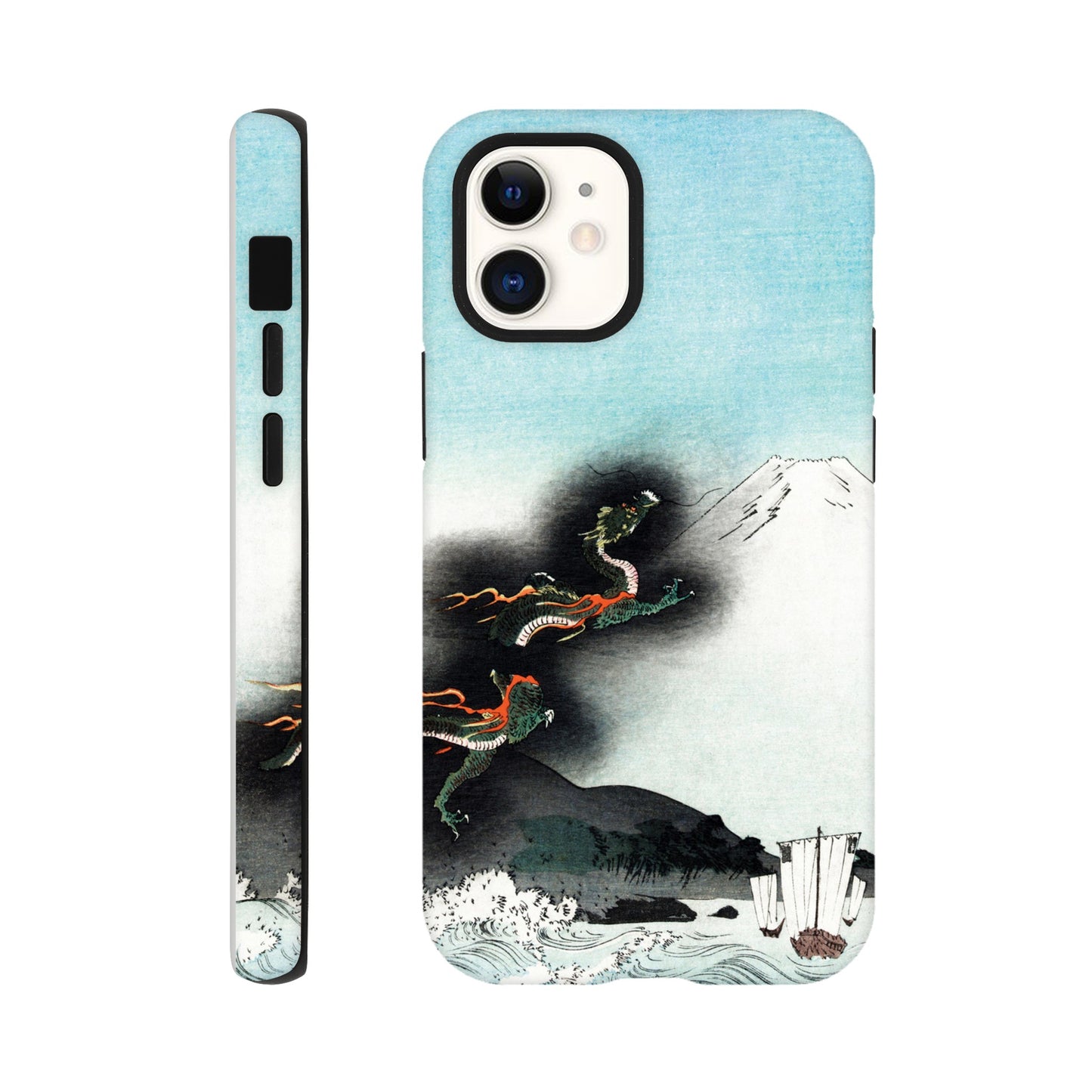 Dragon Rising Over Mount Fuji - Phone Case Sturdy