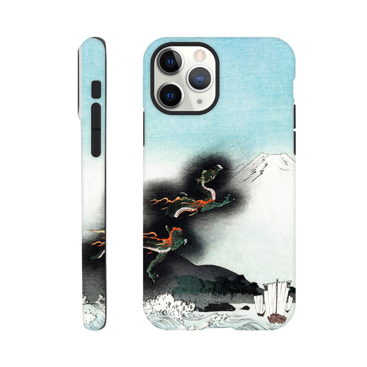 Dragon Rising Over Mount Fuji - Phone Case Sturdy