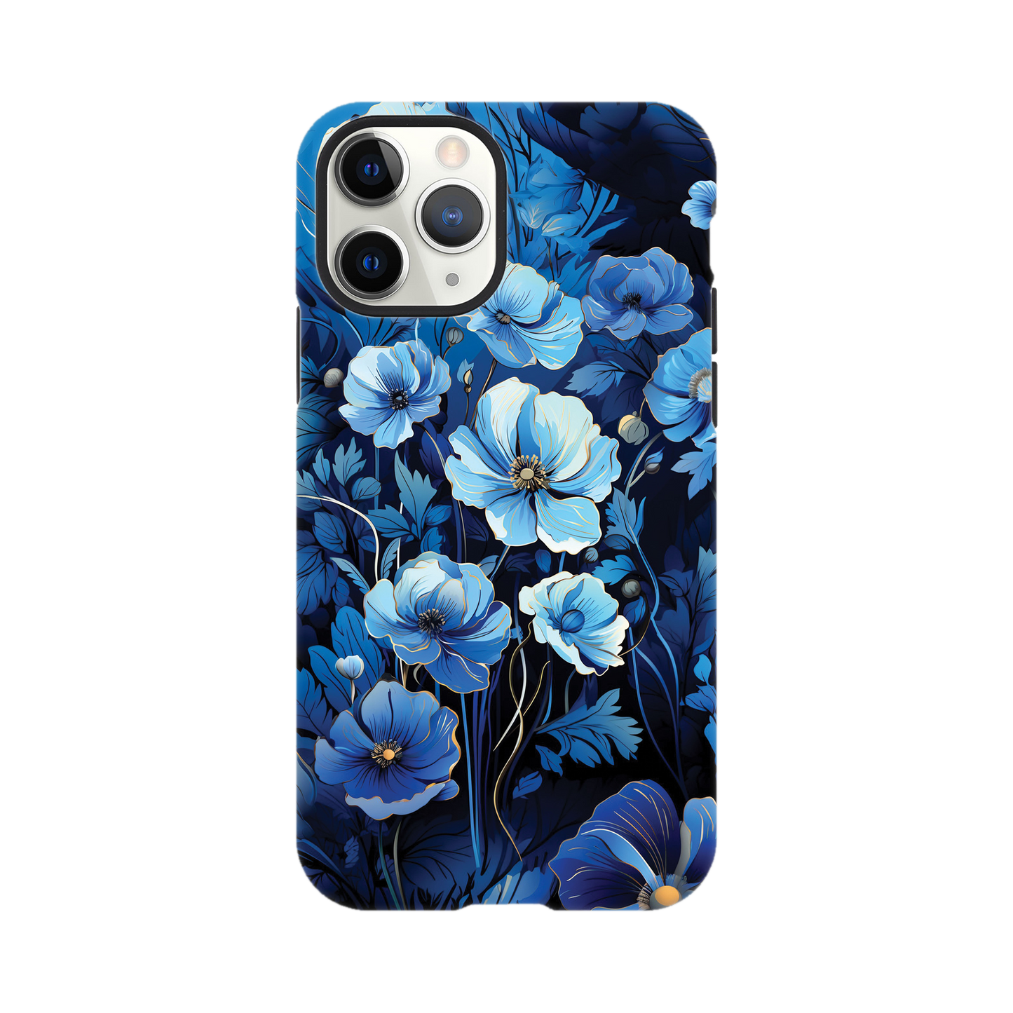 Blue flowers - Phone Case sturdy