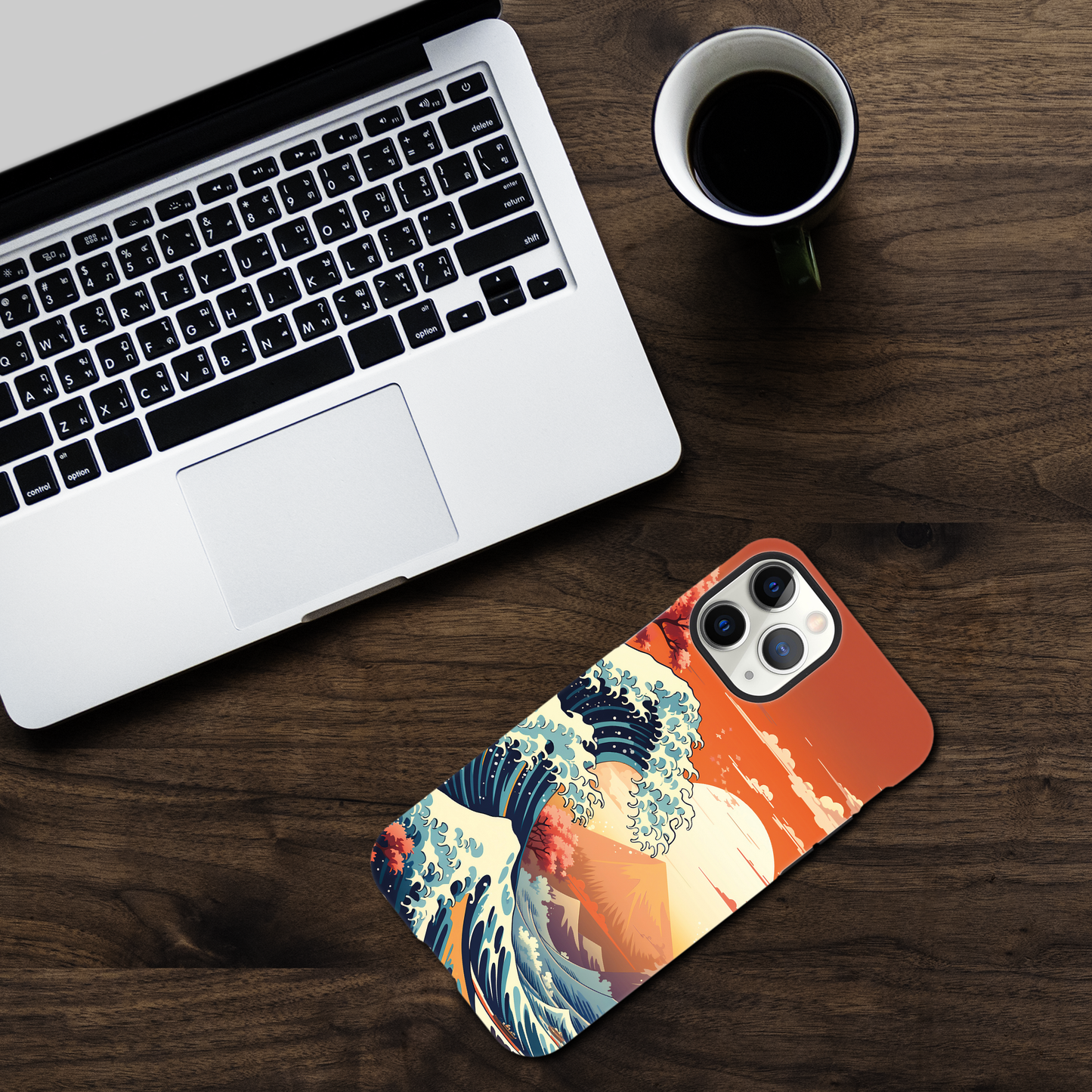 Great wave art deco style - Phone Case sturdy