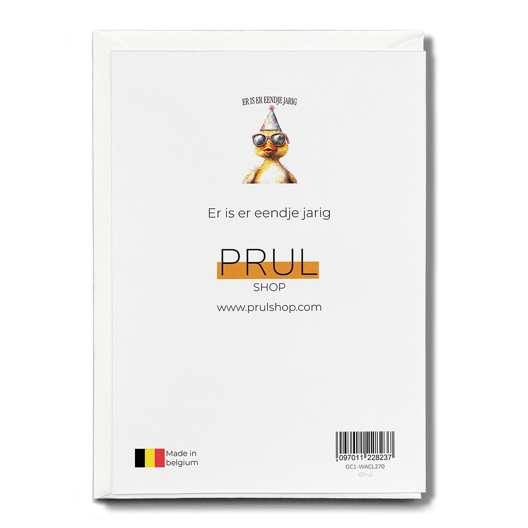 Er is er eendje jarig - Greeting Card