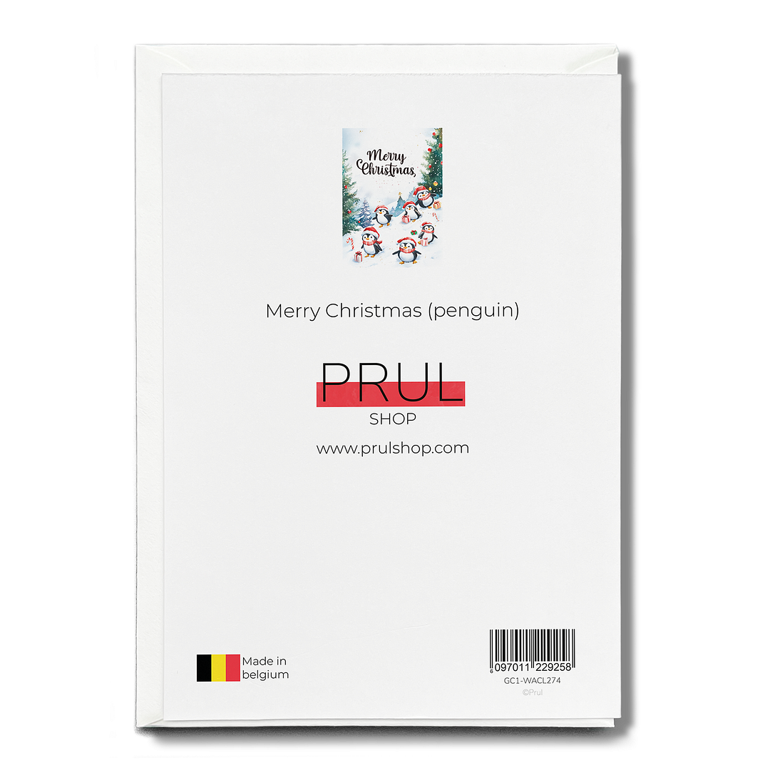 Merry Christmas (penguin) - Greeting Card