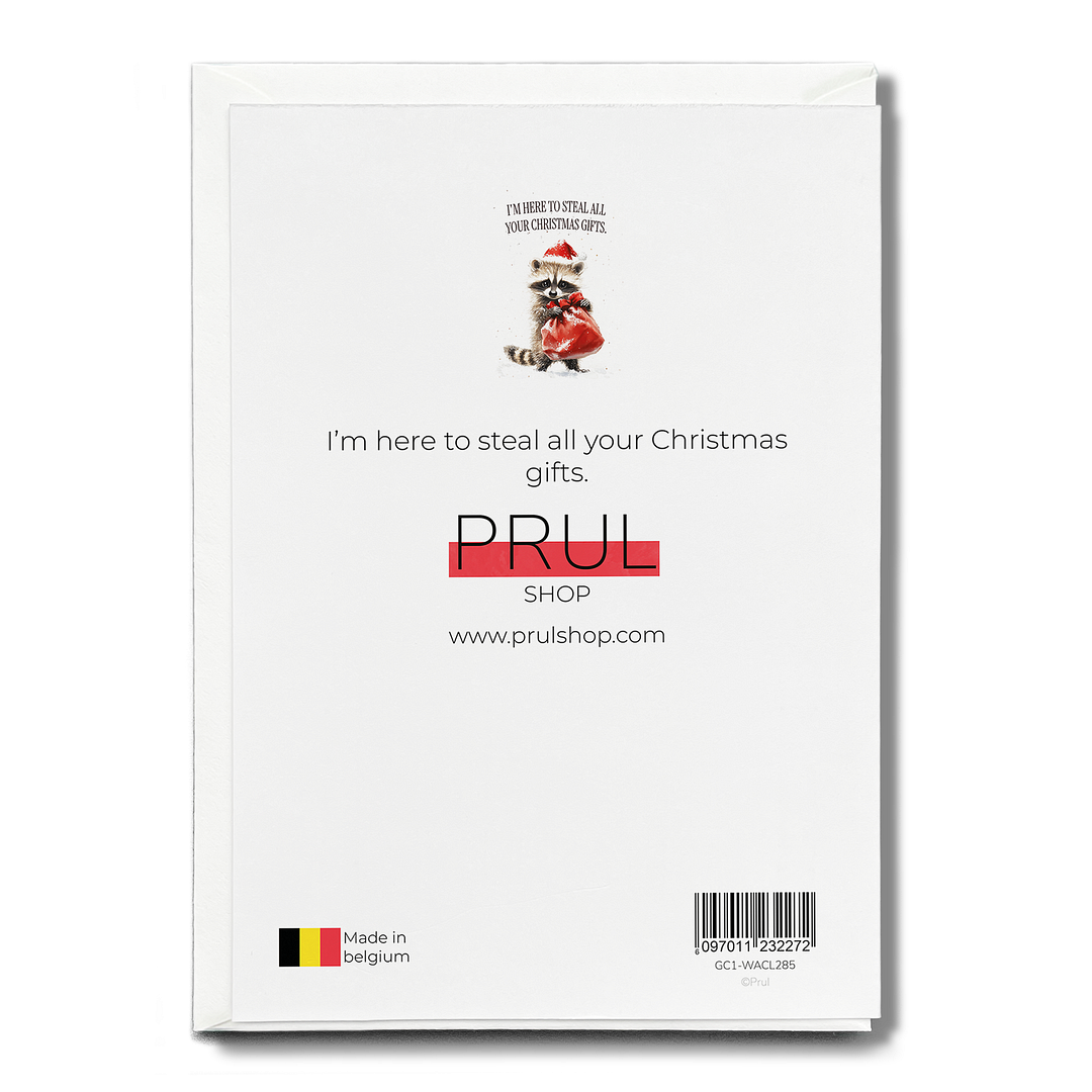 I'm here to steal all your Christmas gifts. - Greeting Card