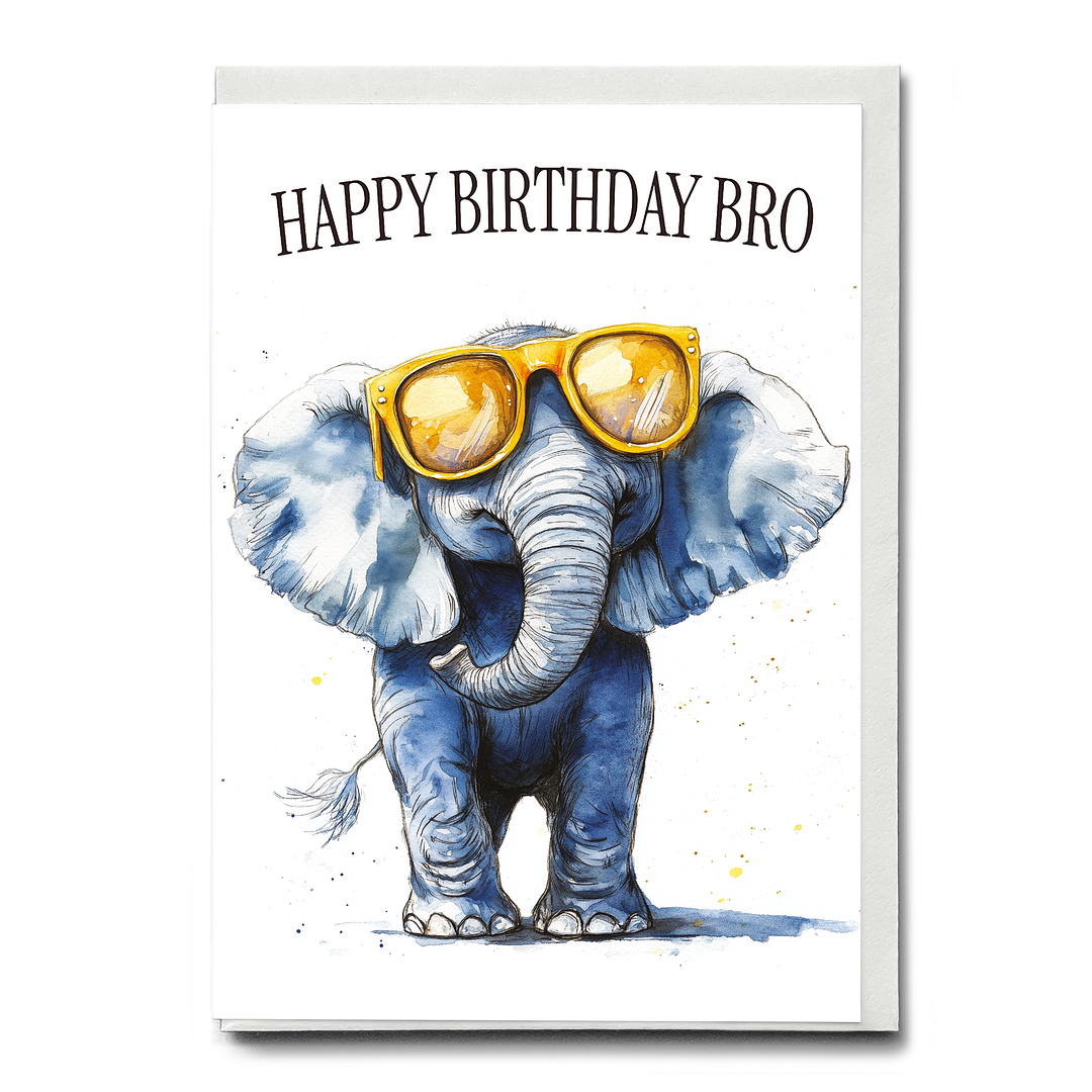 Happy birthday Bro - Greeting Card