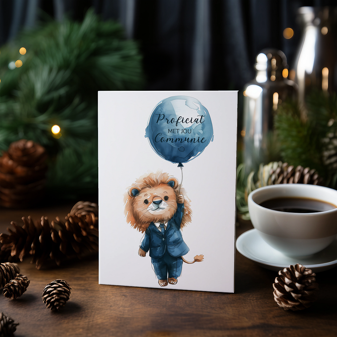 Communie (Leeuw) - Greeting Card