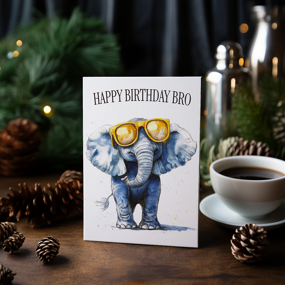 Happy birthday Bro - Greeting Card