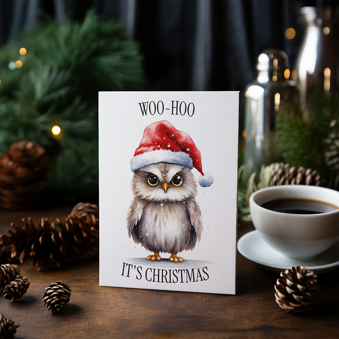 Woo-hoo It's christmas - Greeting Card