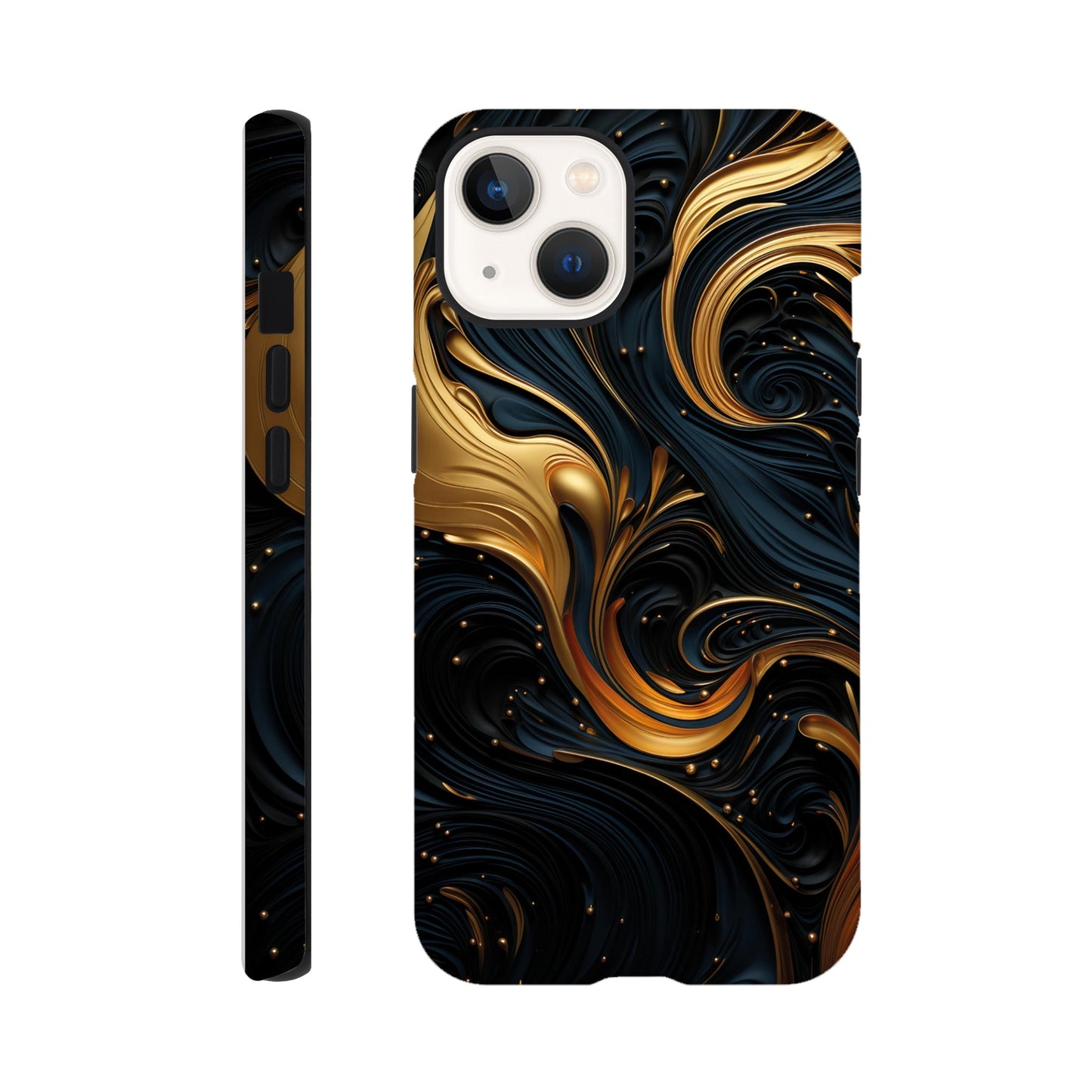Black and gold art deco pattern II - Phone Case sturdy