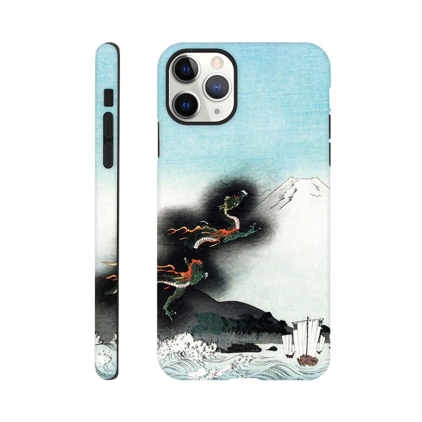 Dragon Rising Over Mount Fuji - Phone Case Sturdy