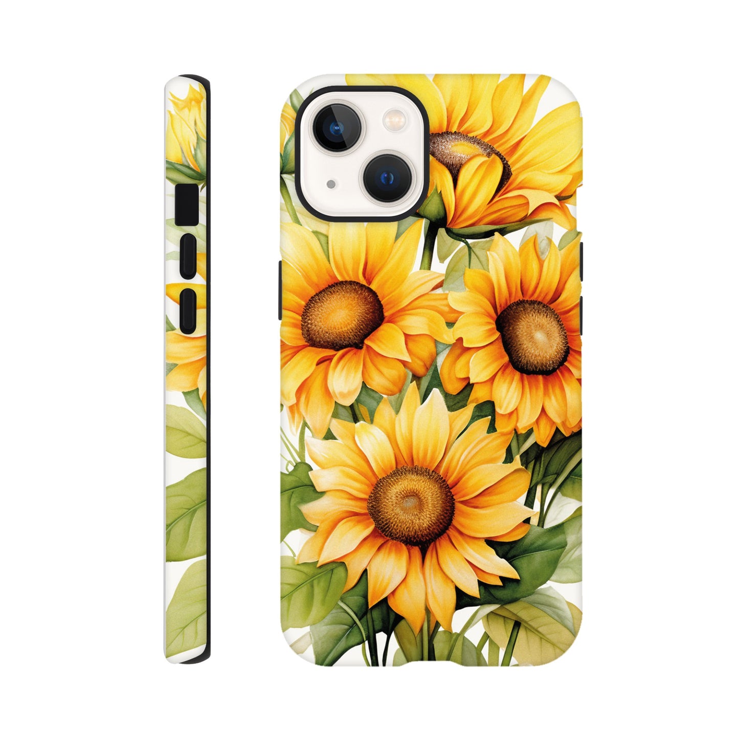 Watercolour sunflowers - Phone case sturdy