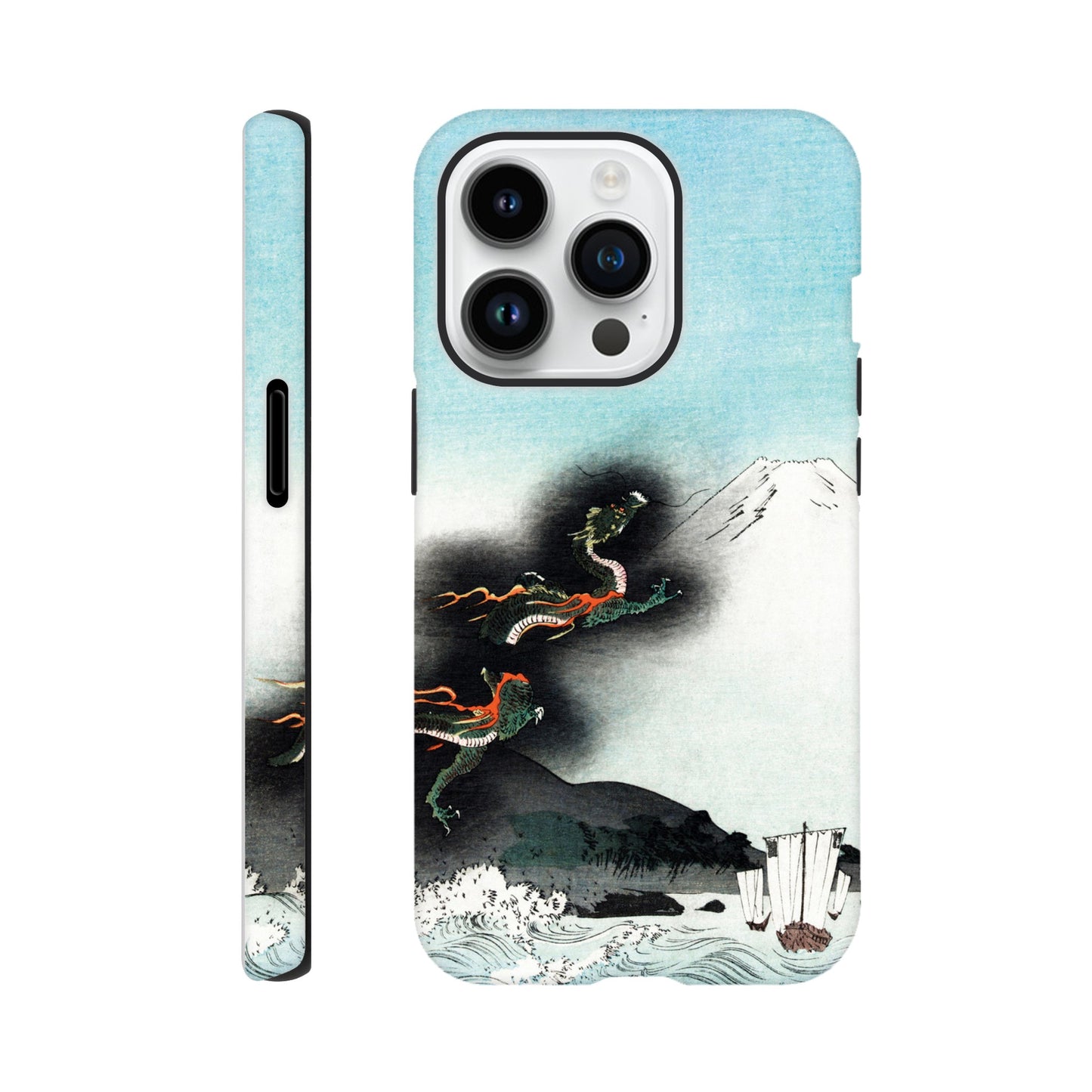 Dragon Rising Over Mount Fuji - Phone Case Sturdy