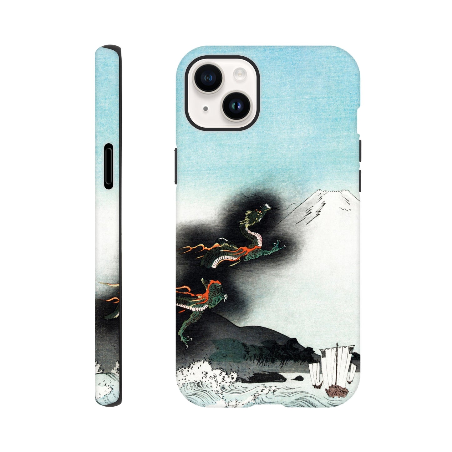Dragon Rising Over Mount Fuji - Phone Case Sturdy