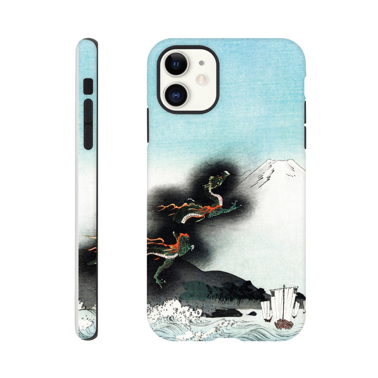 Dragon Rising Over Mount Fuji - Phone Case Sturdy