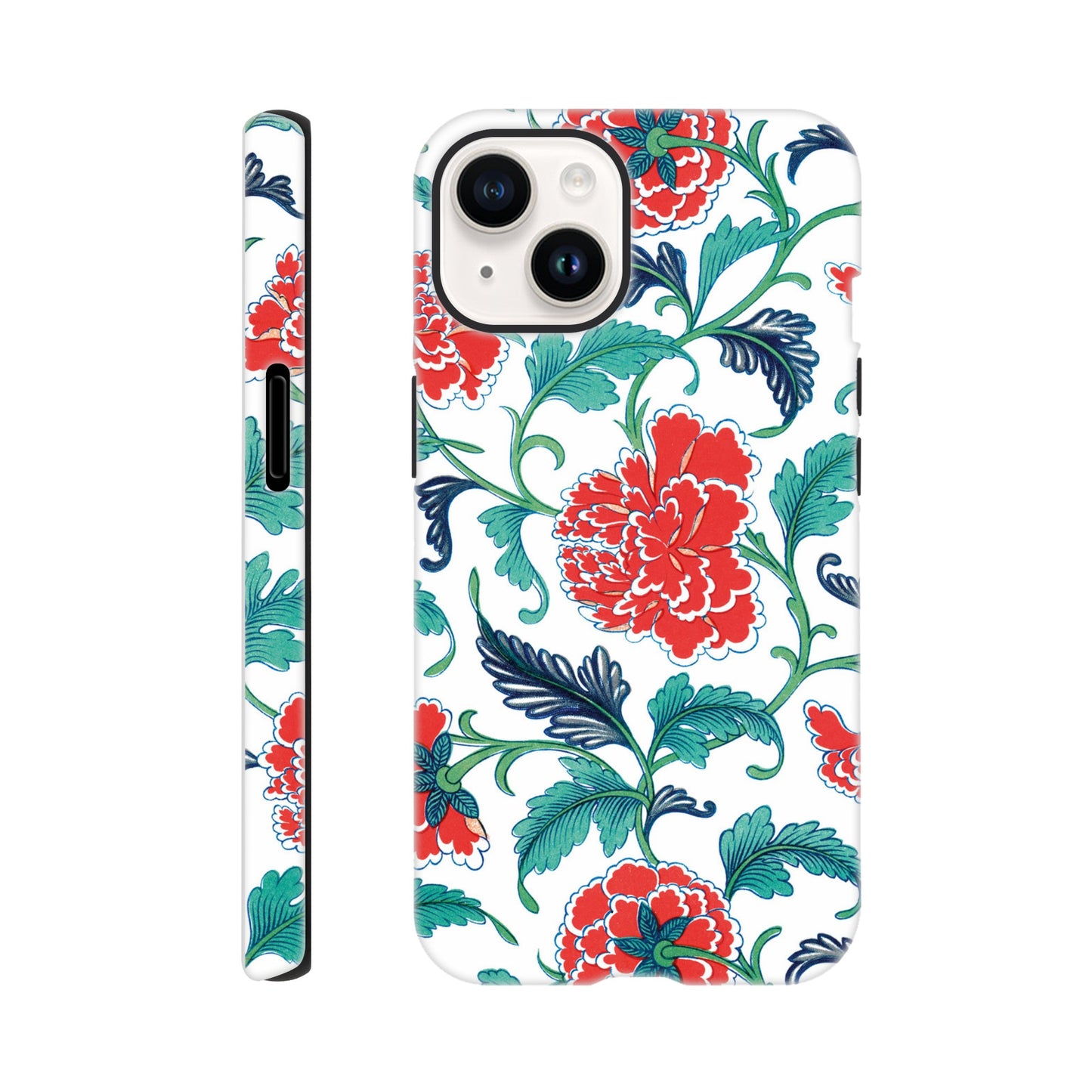 Red floral pattern II - Phone case sturdy