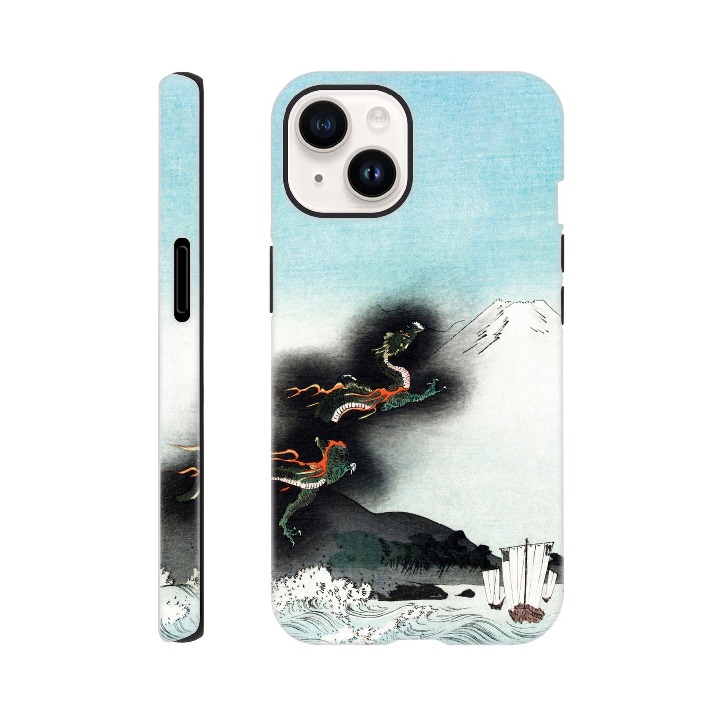 Dragon Rising Over Mount Fuji - Phone Case Sturdy