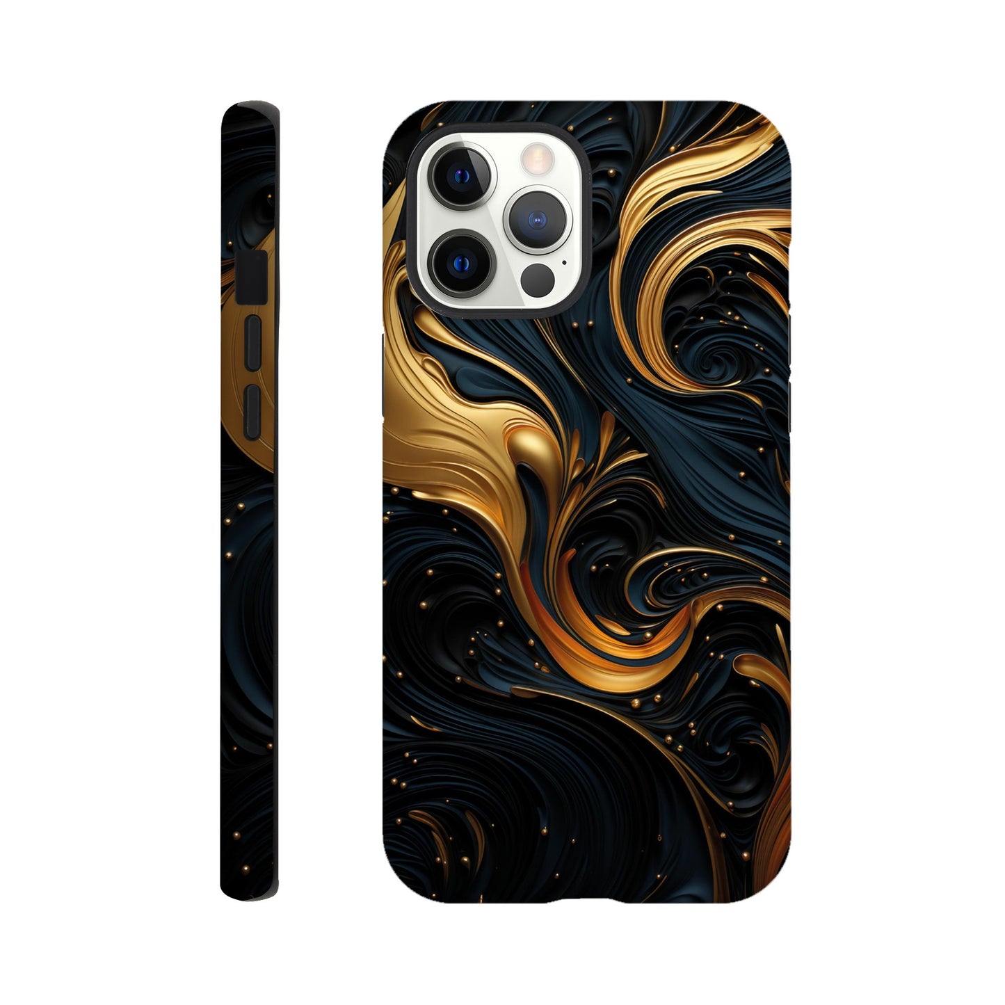 Black and gold art deco pattern II - Phone Case sturdy