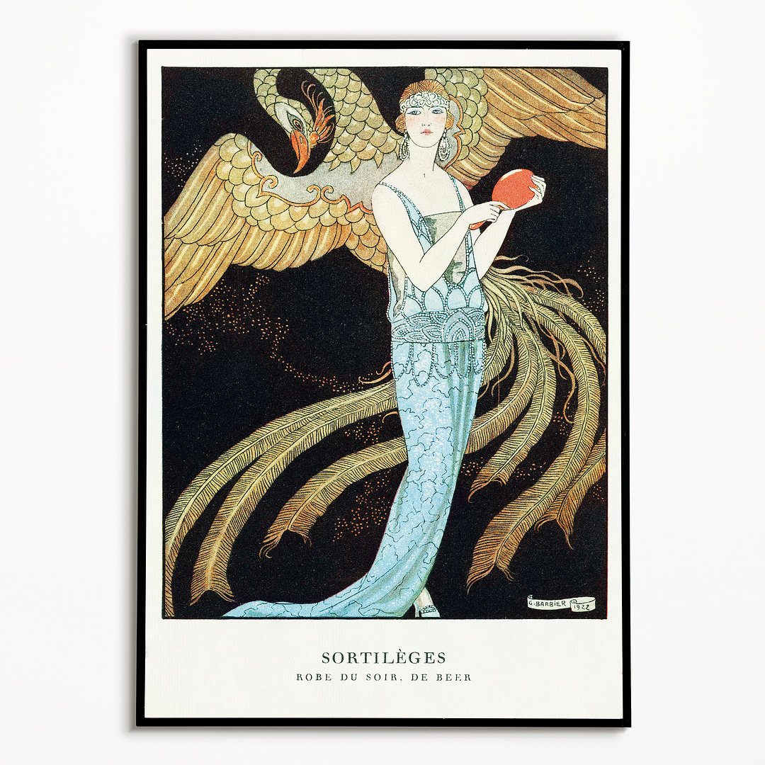 Sortilèges: Evening dress, de Beer by George Barbier - Art Print