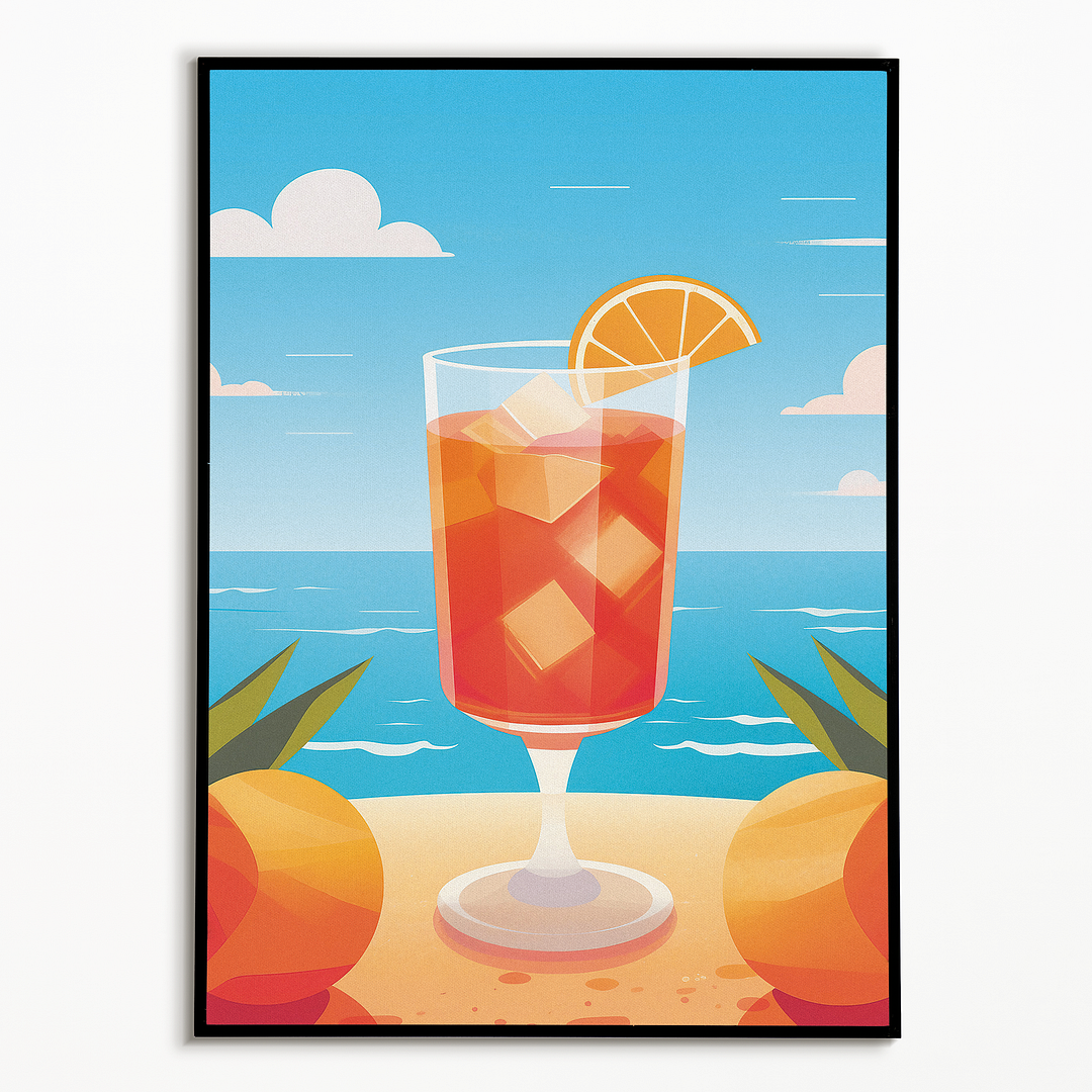 Aperol Spritz at the beach - Art Print