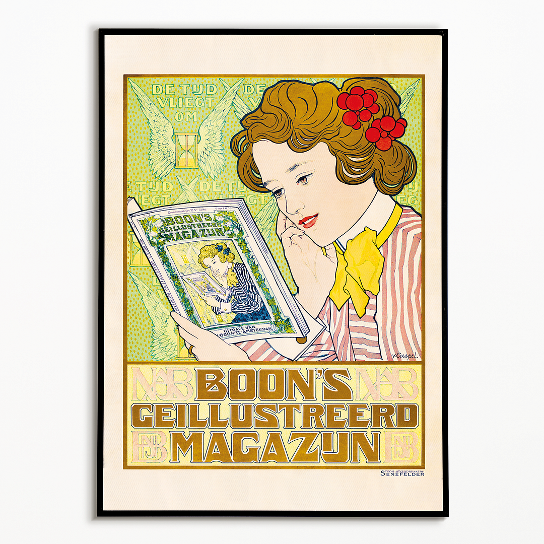 Poster for Boon's Illustrated Warehouse by Johann Georg van Caspel - Art Print