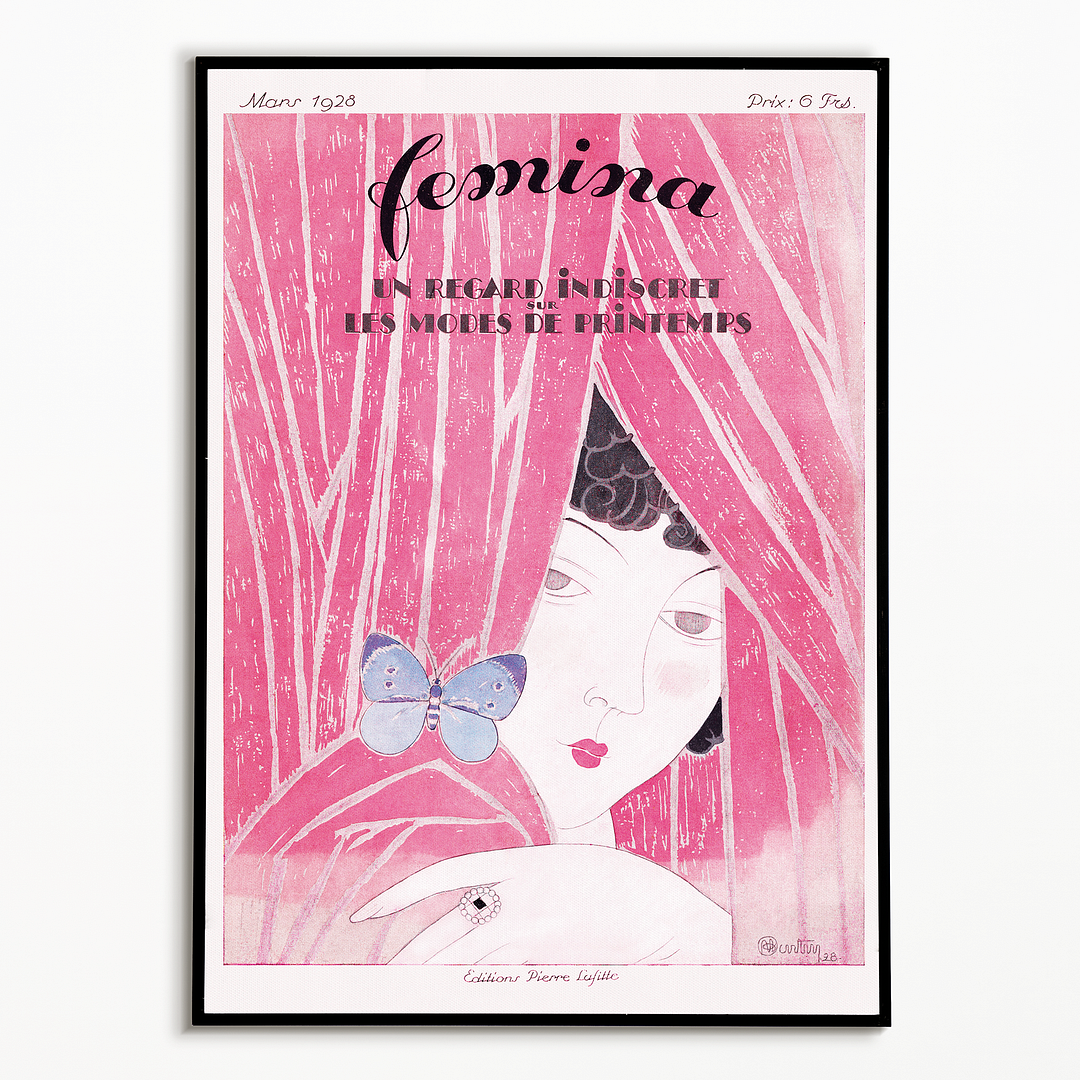 The Fashion Magazine as Temptress, Femina - Art Print