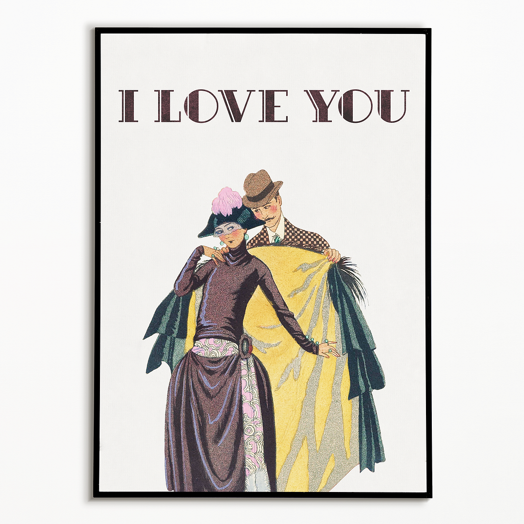 Elle et Lui (I love you) - Art Print