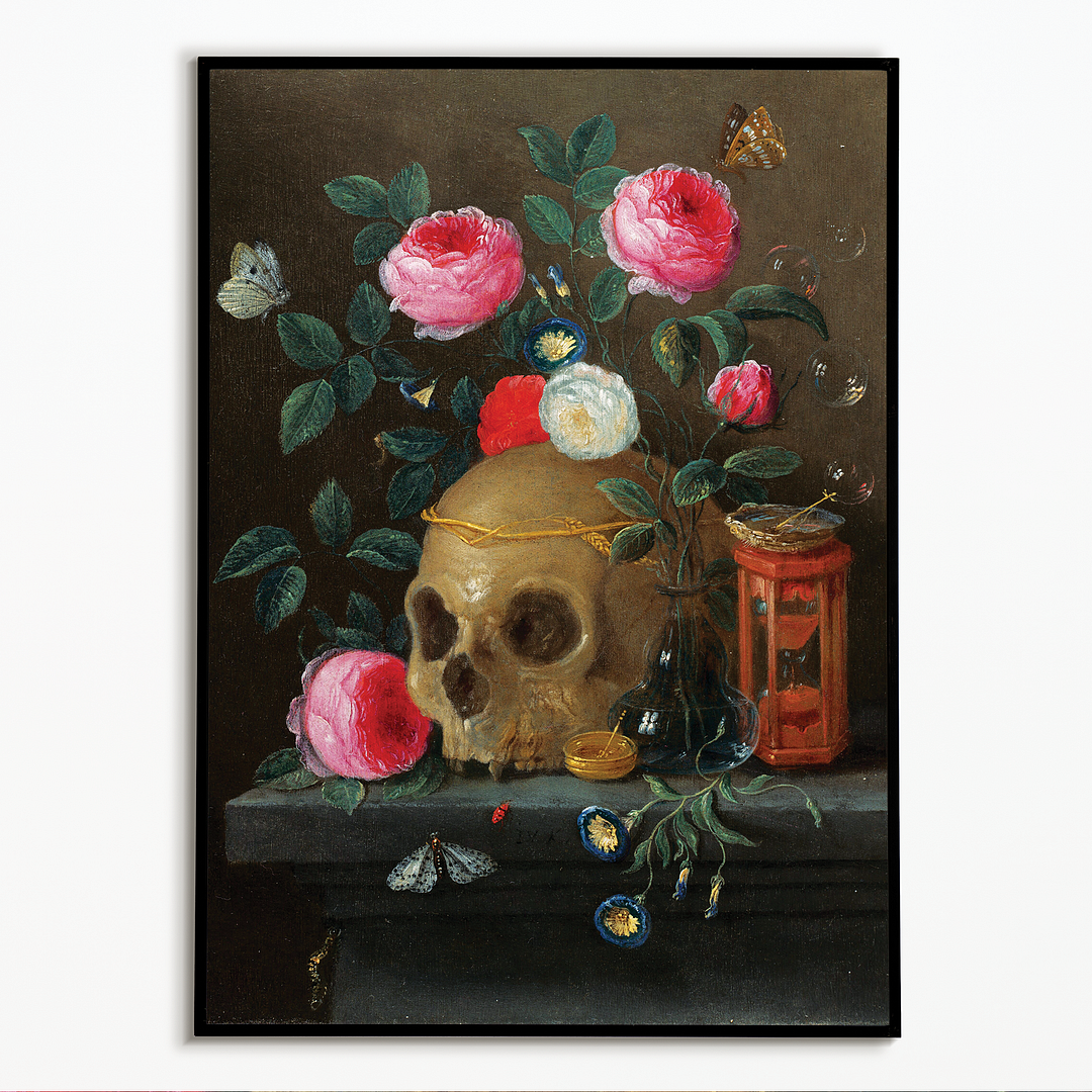 Vanitas Still Life By Jan van Kessel - Art Print