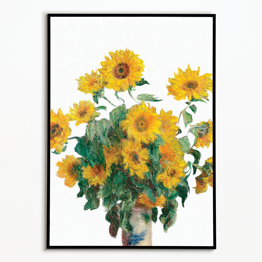 Bouquet of Sunflowers Cutout By Claude Monet - Art Print