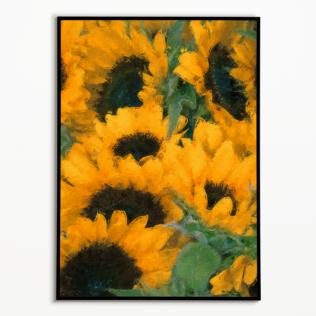 Painting of sunflowers - Art Print