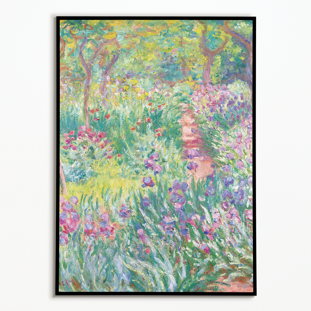 The Artist’s Garden in Giverny By Claude Monet - Art Print