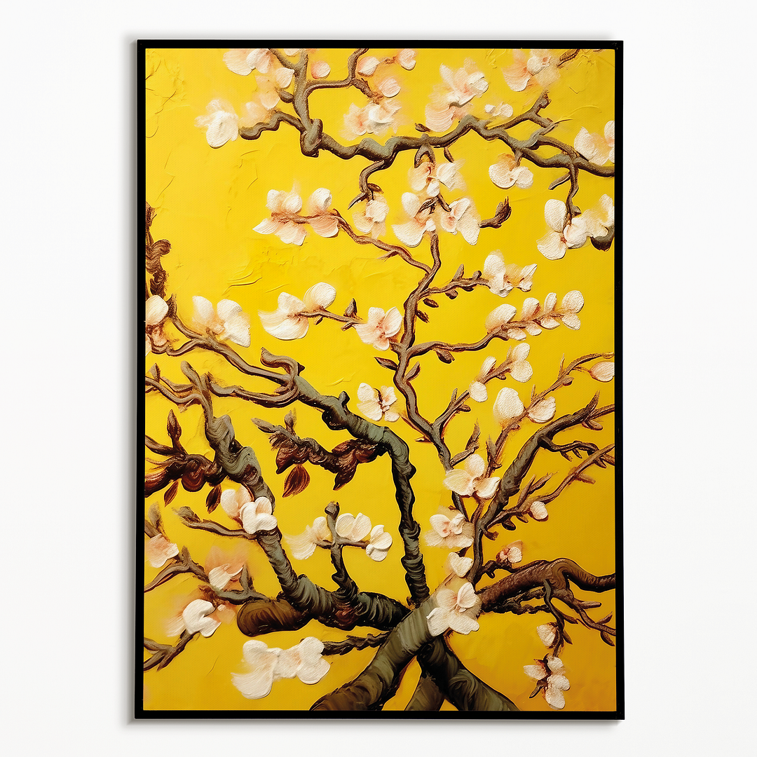 Almond blossom (Yellow) By Vincent van Gogh - Art Print