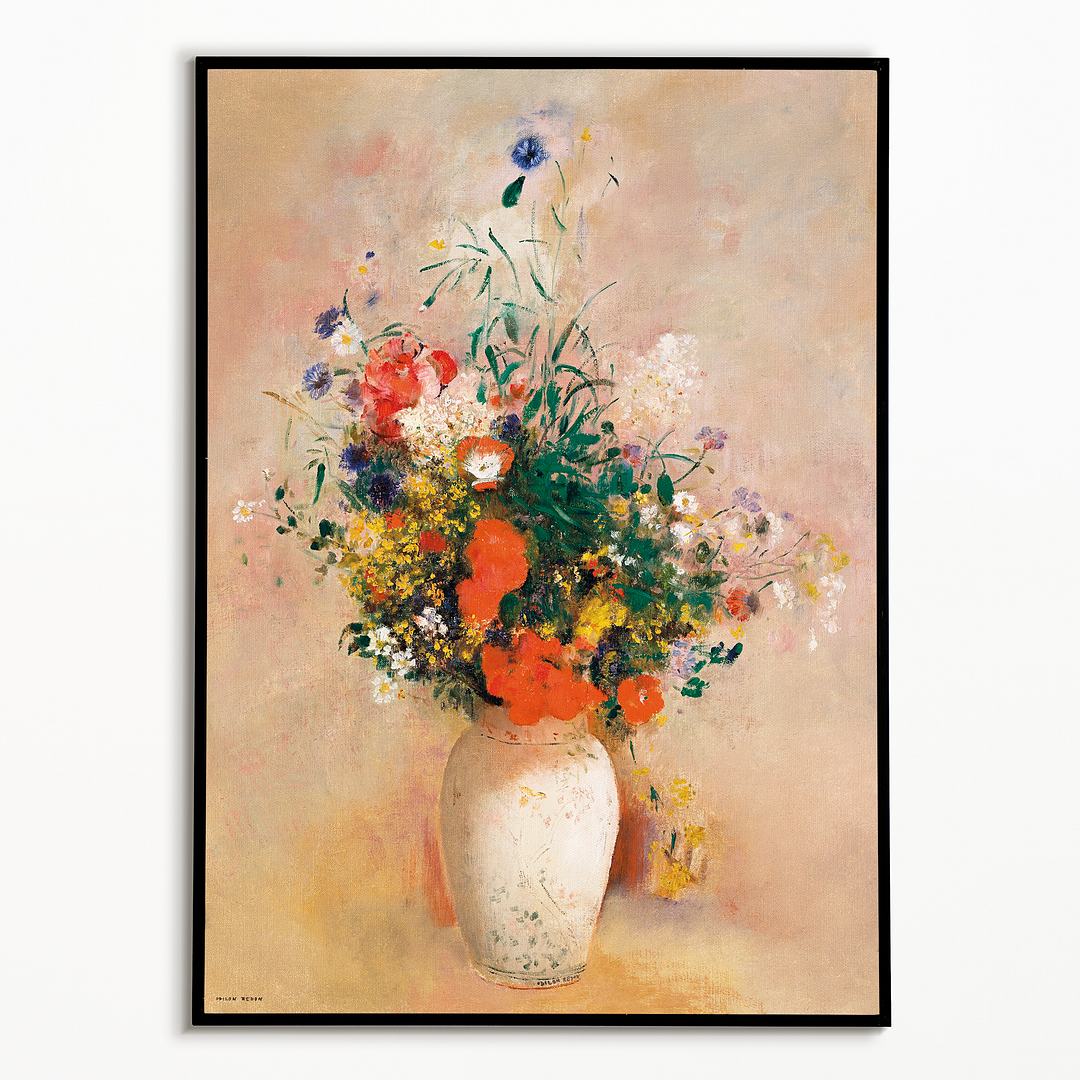 Vase of Flowers by Odilon Redon - Art Print