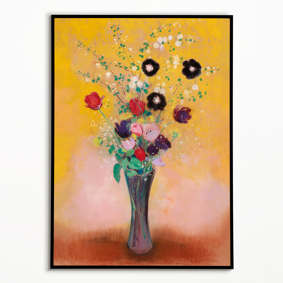Vase of Flowers by Odilon Redon - Art Print