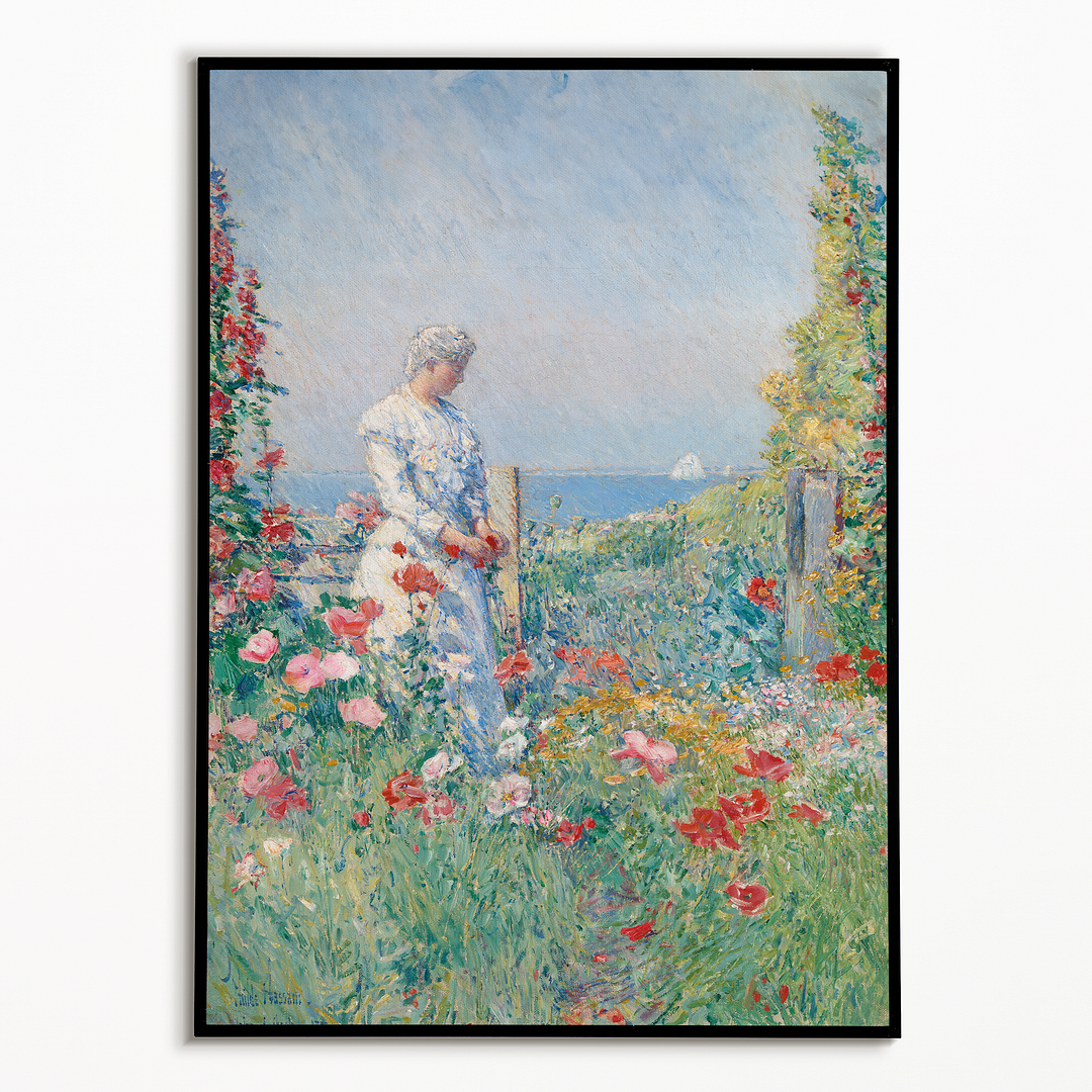 In the Garden by Frederick Childe Hassam - Art Print