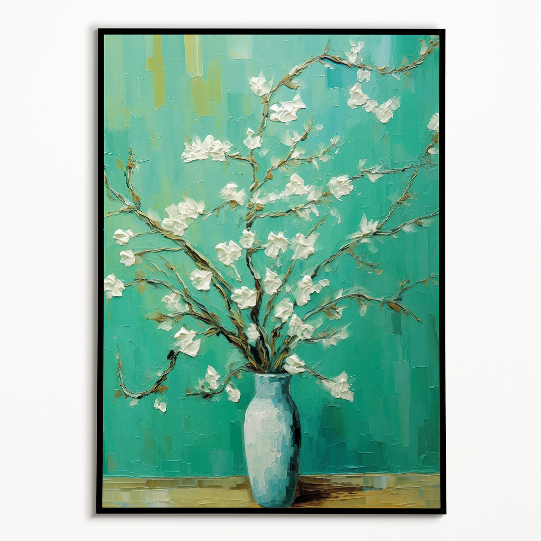 Almond blossom in a vase By Vincent van Gogh - Art Print
