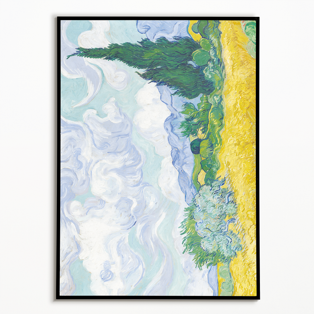 Wheat Field with Cypresses By Vincent van Gogh - Art Print