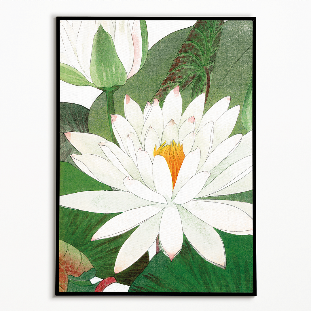 Witte lotus By Tanigami Kônan Art-Print