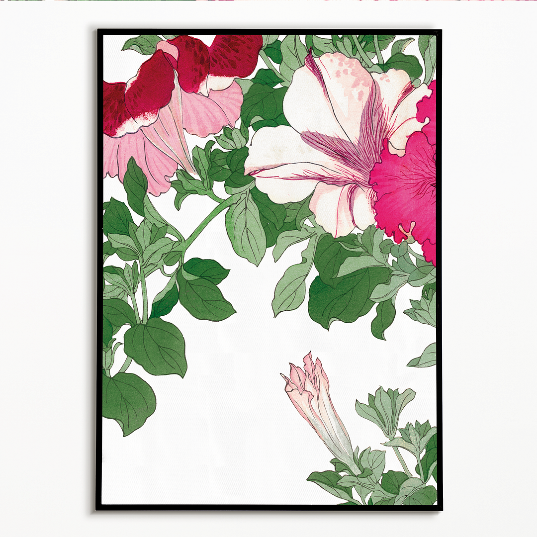 Petunia flower By Tanigami Kônan Art-Print