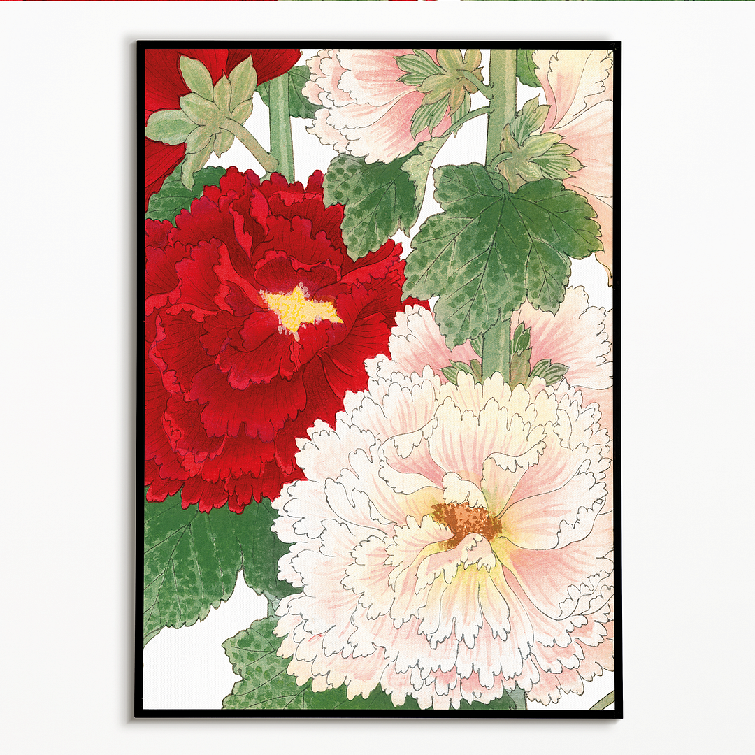 Hollyhock By Tanigami Kônan Art-Print